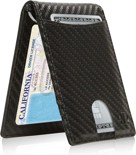 minimalist money clip wallet men.